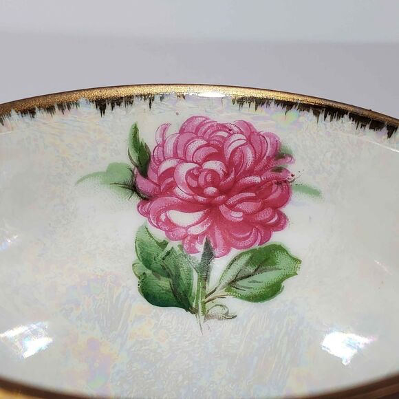 Norcrest Teacup and Saucer September Birthday Aster Vintage - Picture 5 of 10